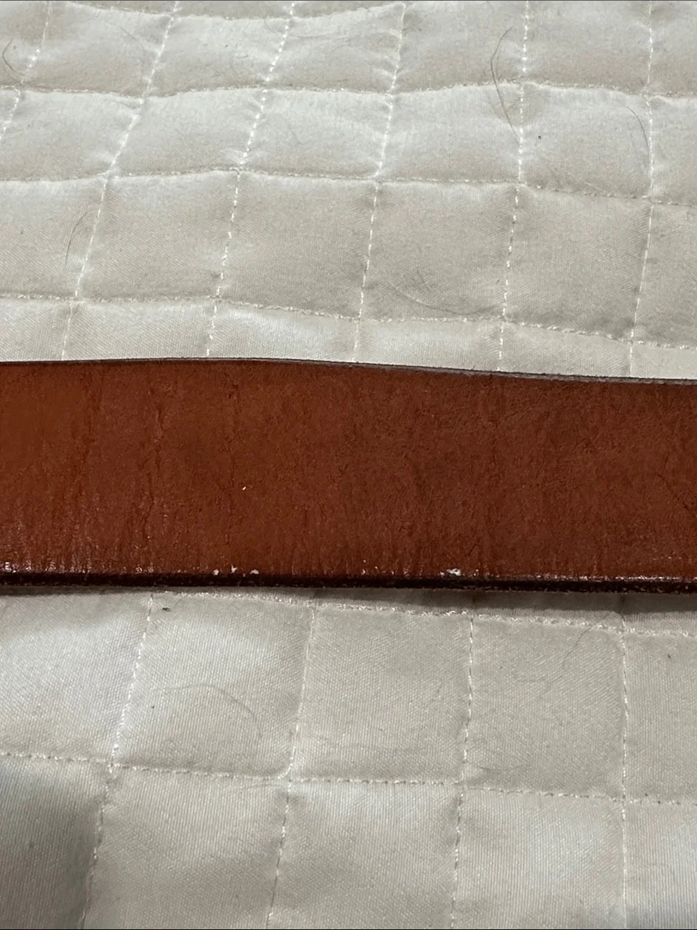 Fossil Women's Brown Leather Belt with Decorative Silver Bling Buckle